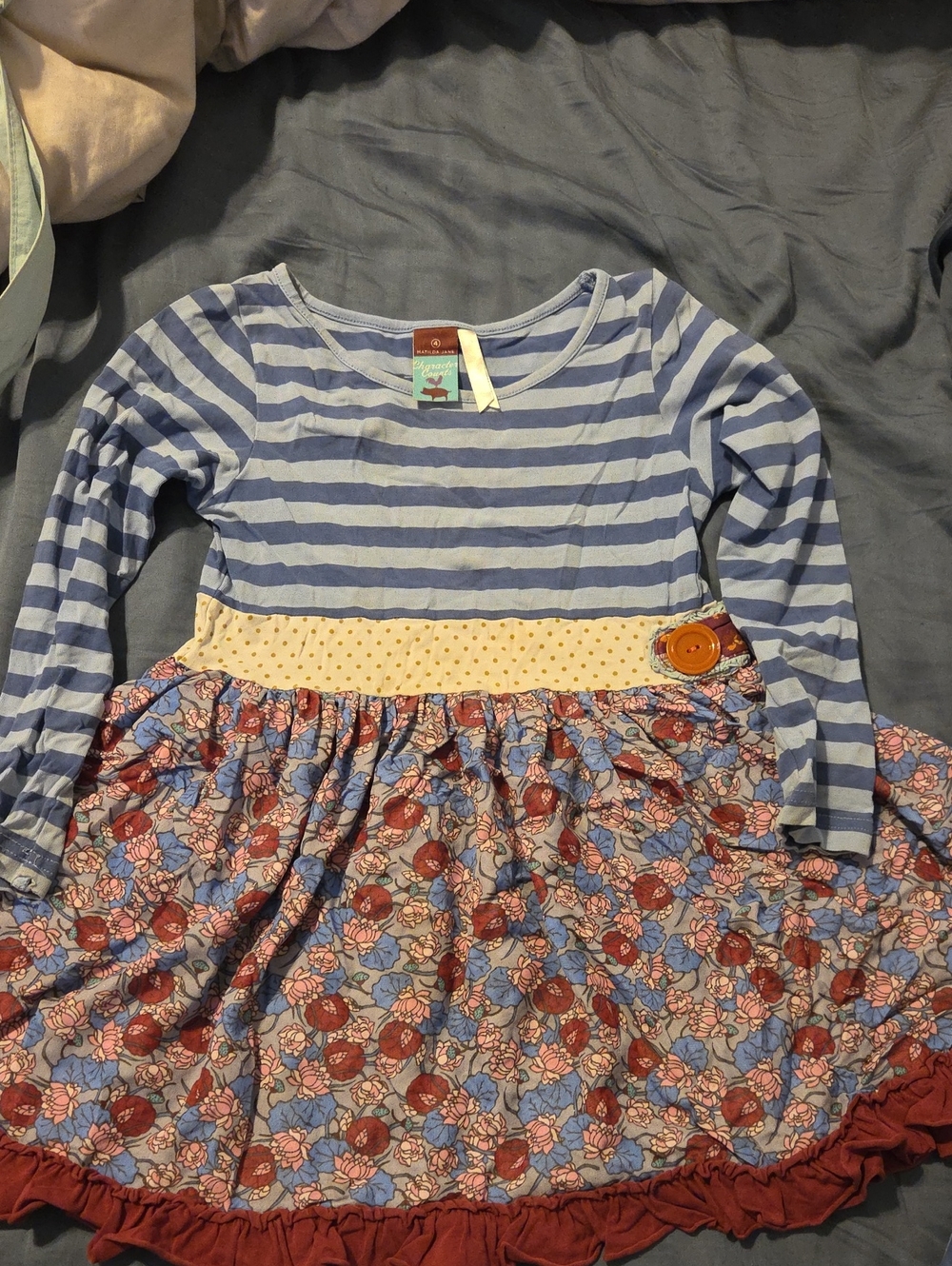 Matilda Jane Dress + Platinum Bennys To Match And Match Top Bundle - Picture 2 of 9